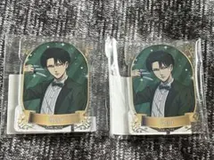 進撃の巨人 eurekaくじ マジシャン リヴァイ アクリルバッジ 2個セット