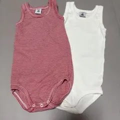 PETIT BATEAU ロンパース 2枚セットのサムネイル
