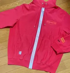 【新品】ピンク　フルジップ パーカー　Lサイズ