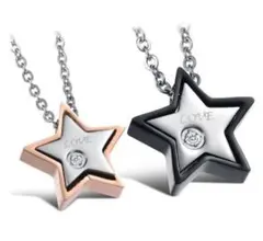 即購入歓迎♪可愛い星形★ペアネックレス★ステンレス★ギフトも対応
