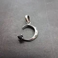 ブラックスター シルバー925 ペンダントネックレス トップ No.1604 