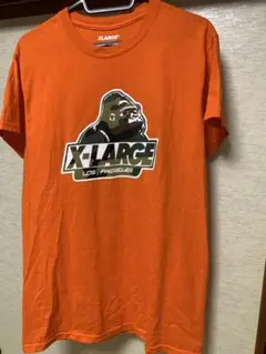 XLARGE 半袖Tシャツ オレンジ カモフラロゴのサムネイル