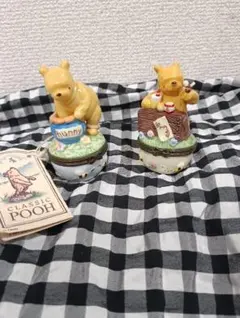 超貴重レアクラシックプー ヒンジボックス 陶器 置物 プレゼント美品