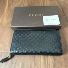 GUCCI ブラックレザー 長財布