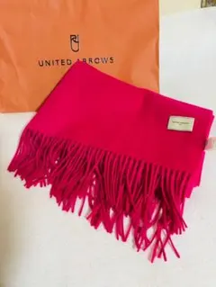 【新品未使用】ユナイテッドアローズ　カシミヤ　ストール　大判　ピンク　カシミア