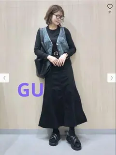 GU デニムベスト