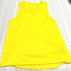 ノースリーブ カットソー イエロー