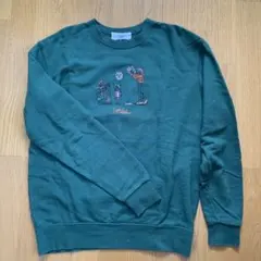 【LEFT ALONE】スウェット　トレーナー　グリーン