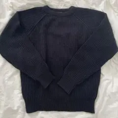 80s 古着THE MEN'S STORE AT SEARS 黒ニットセーター