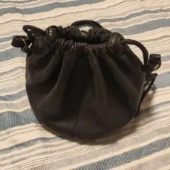 【中古:美品】genten 新型サスティナブル巾着 クロのサムネイル