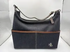 ローレンラルフローレン　デニム　ハンドバッグ 紺色　ワンショル