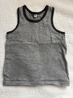 ノースリーブタンクトップ 100cm グレー アイボリー　2点セット
