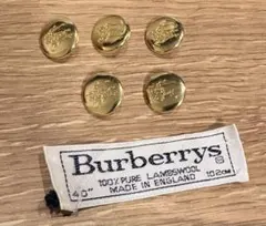 Burberrys ゴールドメタルボタン 6個セット　美品 393