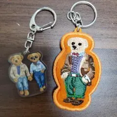 Ralph Laurenラルフローレン　 ポロベア　キーホルダー　２点ノベルティ