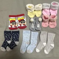 ベビー靴下セット クレヨンしんちゃん nuna など8足セット