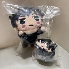 呪術廻戦　伏黒恵 寝そべりぬいぐるみ まめころりん マスコット ２個セット