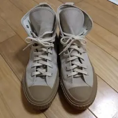 ムーンスター 24cmハイカットスニーカー キャンバスベージュ