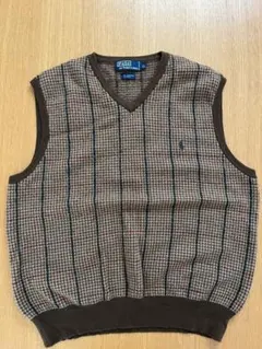 Polo by Ralph Lauren チェック柄ベスト LL 90s