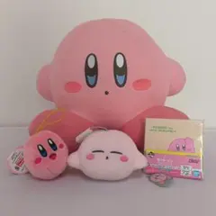 （タグ付き）星のカービィ ぬいぐるみ 大 小 ミニ セット メモ帳のおまけ付
