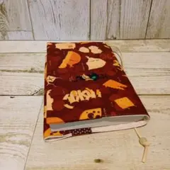 妖怪チーズ 文庫本サイズ ブックカバー ハンドメイド