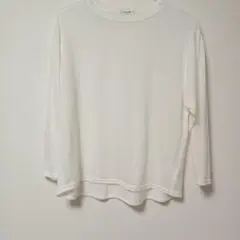 studio CLIP ホワイト長袖Tシャツ