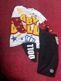 BABY DOLL カラフルセットアップ SとM