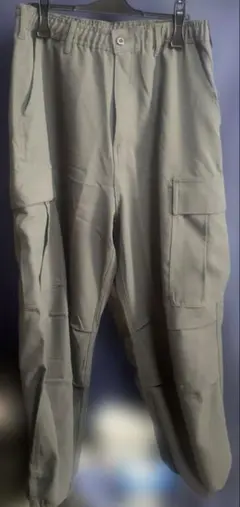 men's NEOSARTIC グレー カーゴパンツ Lサイズ　綺麗ですがシミ◯