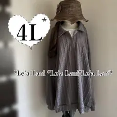 4L*春*レイヤード風ゆったりプルオーバー♪大きいサイズ*レディース