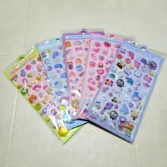 【新品】かわいさいっぱいぷっくりシール　5枚セット　まとめ売り