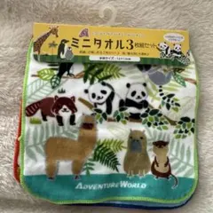 ADVENTURE WORLD ミニタオル 3枚セット