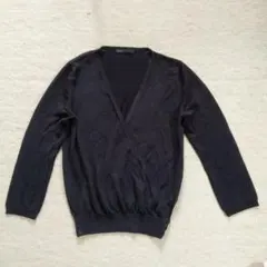 【et vous】エヴー 七分袖 薄手カシュクールカーディガン