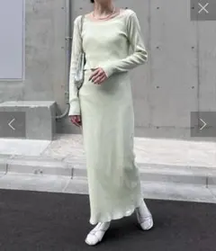 【shay／シェイ】ロングスリーブTee×カップ付ワンピース(セット)