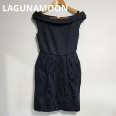 ラグナムーン LADYオフショルダーコンビワンピース ドレス ミニ オケージョンのサムネイル