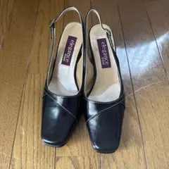 elegance卑弥呼　レディース パンプス ブラック 22.5cmのサムネイル