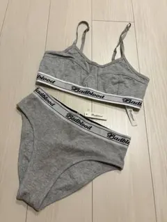 Badblood グレー ブラジャーショーツセット Sのサムネイル