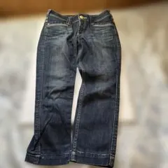 リーバイス LADY STYLE クロップド デニムパンツ W27 インディゴ