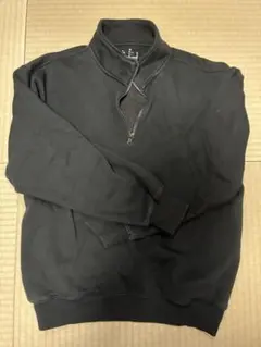 ブラック ジップアップ トレーナー Mサイズ