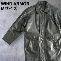 美品　WIND ARMOR 本革　レザージャケット　羊革　ブラック　Mサイズ