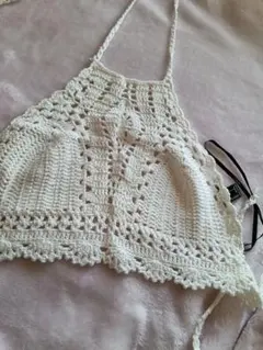 FOREVER 21 アイボリー ビスチェ S/M