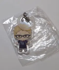 月島蛍　ハイキュー!!　フラットめじるしアクセサリー　ガチャ　新品