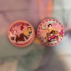 ディズニー刺繍缶バッジ2 シュガーラッシュ マリー　ベルリオーズ　トゥルーズ