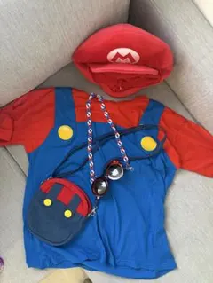 USJ公式 マリオ コスチューム 4点セット 帽子 Tシャツ メガネ バッグ