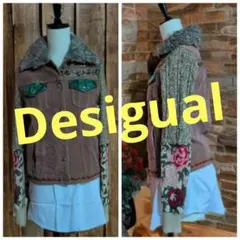 Desigual／デシグアル　コーディロイジャケット　デシらしい凝ったデザインのサムネイル