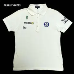PEARLY GATES 半袖ポロシャツ 白 サイズ4 メンズのサムネイル