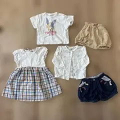 80サイズ 女の子 バースデイ petit main 他 まとめ売り