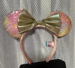 ディズニー40周年カチューシャ　ミニーちゃん　スパンコール　ミッキー