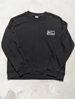 NIKE × STUSSY コラボ 刺繍ロゴ スウェット ブラック