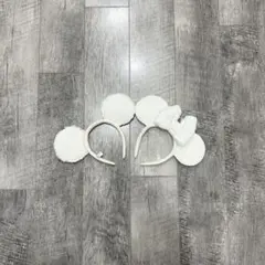 ホワイトデニムカチューシャ セット