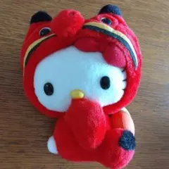 ご当地キティぬいぐるみ 福島限定　赤べこ約15cm