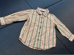 baby GAP☆ストライプ ベージュ長袖シャツ☆サイズ100cm